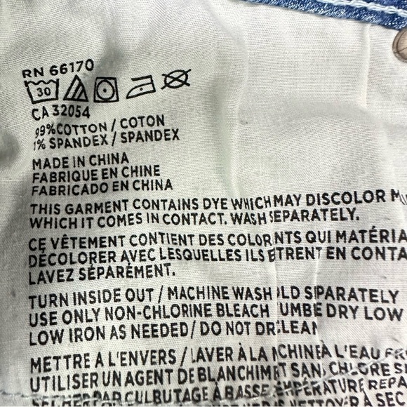 Bdg High Rise Erin Shortie Denim Stretch Five Pocket Zip Fly Jean Shorts 26 - Picture 6 of 7